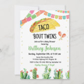 Taco Fiesta Twin Baby shower Uitnodiging Mexicaans (Voorkant)