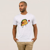 Taco Fighter Boxer tortilla shell handschoenen T-shirt (Voorkant volledig)