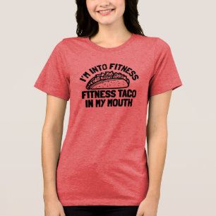 Taco Fitness Grappige Fitnessruimte Tri-Blend Shirt