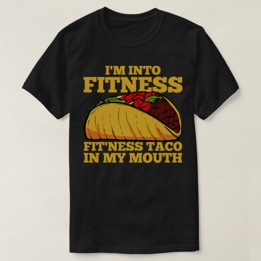 Taco Fitness Mexican Workout T-shirt (Design voorkant)