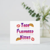Taco Flavored Kisses Briefkaart (Staand voorkant)