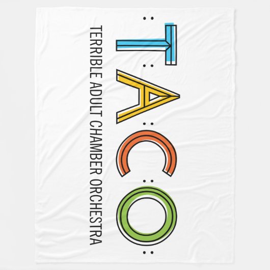 TACO Fleece Blanket, 60 x 80 inch (Voorkant)