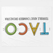 TACO Fleece Blanket, 60 x 80 inch (Voorkant (Horizontaal))