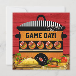 TACO FOOTBALL GAME DAY Uitnodiging