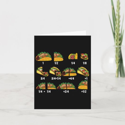 Taco Fraction Wiskunde Docenten Terug naar School Kaart (Voorkant)