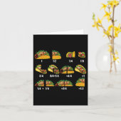 Taco Fraction Wiskunde Docenten Terug naar School Kaart (Gele Bloem)