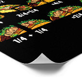 Taco Fraction Wiskunde Docenten Terug naar School Poster (Hoek)