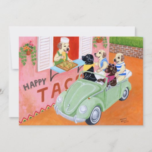 Taco Fun Labradors Kaart (Voorkant)