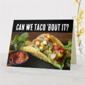 TACO FUNNY BIRTHDAY-KAARTKAART KAART (Gele Bloem)