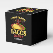 Taco Funny Gezegde ik hou echt van Tacos Bedankdoosjes (Voorkant Zijde)