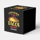 Taco Funny Gezegde ik hou echt van Tacos Bedankdoosjes (Achterkant)