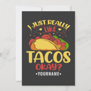 Taco Funny Gezegde ik hou echt van Tacos Kaart