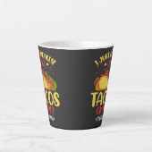 Taco Funny Gezegde ik hou echt van Tacos Latte Mok (Voorkant)