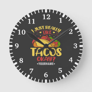 Taco Funny Gezegde ik hou echt van Tacos Ronde Klok
