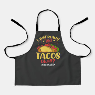 Taco Funny Gezegde ik hou echt van Tacos Schort