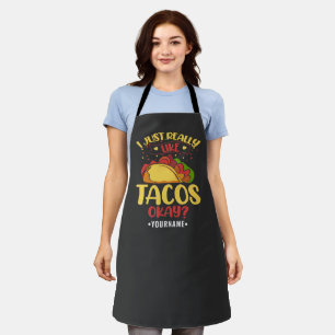 Taco Funny Gezegde ik hou echt van Tacos Schort