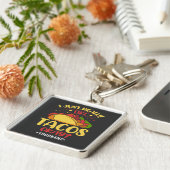 Taco Funny Gezegde ik hou echt van Tacos Sleutelhanger (Zijkant)