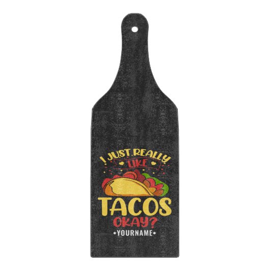 Taco Funny Gezegde ik hou echt van Tacos Snijplank (Voorkant)