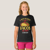 Taco Funny Gezegde ik hou echt van Tacos T-shirt (Voorkant volledig)