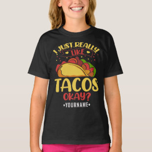 Taco Funny Gezegde ik hou echt van Tacos T-shirt