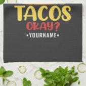 Taco Funny Gezegde ik hou echt van Tacos Theedoek (Gevouwen)