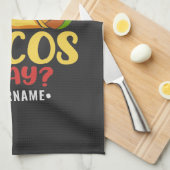 Taco Funny Gezegde ik hou echt van Tacos Theedoek (Quarter Fold)