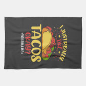 Taco Funny Gezegde ik hou echt van Tacos Theedoek (Horizontaal)