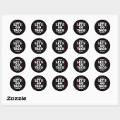 Taco Funny Let's Go Bold Statement Humor Graphic Ronde Sticker (Vel)