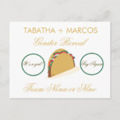 Taco Geslacht onthullen DIGE Faux-kraatkaarten Aankondigingskaart (Voorkant)