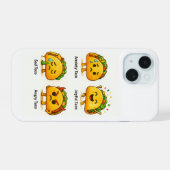 Taco Gevoelens Grappige Vier Stemmingen van Tacos iPhone 15 Case (Achterkant horizontaal)