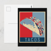 Taco Gift Women Mexican Food Cinco de Mayo Briefkaart (Voorkant / Achterkant)