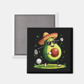 Taco golfspeler cinco de mayo Mexicaanse golfer et Magneet (Voorkant / Achterkant)