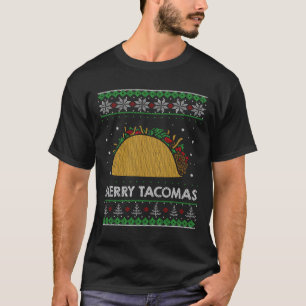 Taco Grappige Lelijke Kerstmis Sweater Stijl T-shirt