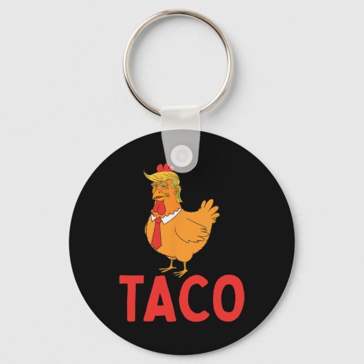 Taco, Grappige Taco, Trump Piept Altijd  Sleutelhanger (Voorkant)