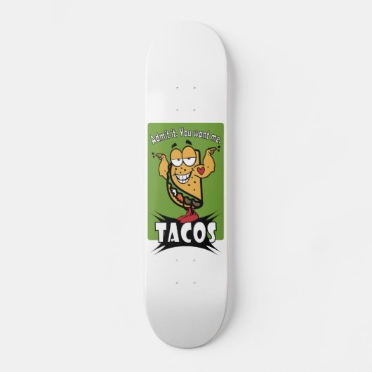Taco Guy Persoonlijk Skateboard (Voorkant)