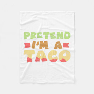 Taco Halloween kostuum ontwerp doen alsof ik een g Fleece Deken