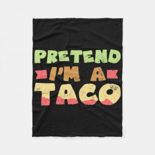 Taco Halloween kostuum ontwerp doen alsof ik een g Fleece Deken