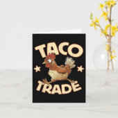 Taco handel, grappige politieke tarief satire, kip kaart (Gele Bloem)