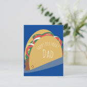 Taco Happy Birthday Vader Grandpa Kaart (Staand voorkant)