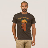Taco Head, bewerkt tekst T-Shirt (Voorkant volledig)
