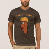 Taco Head, bewerkt tekst T-Shirt (Voorkant)