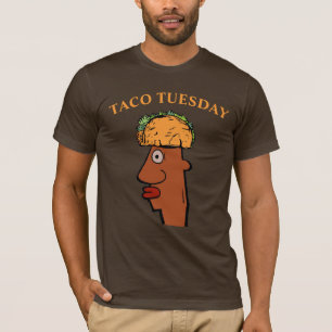 Taco Head, bewerkt tekst T-Shirt