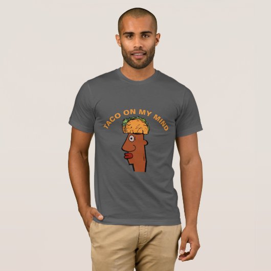 Taco Head, tekst bewerken, T-shirt (Voorkant volledig)