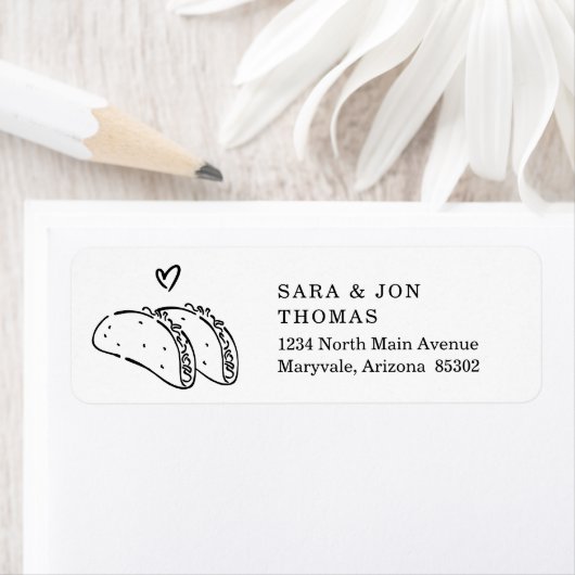 Taco & Heart Mexicaans Huwelijk, Fiesta Bruidsmeis Etiket (Insitu)