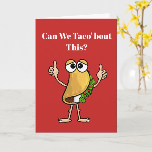 Taco, het spijt me Kaart (Gele Bloem)