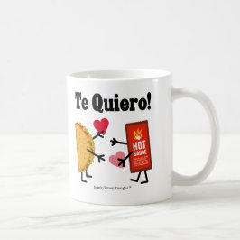 Taco & Hot Sauce - Te Quiero! (Ik hou van je!) Koffiemok