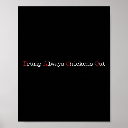 Taco-Humor Funny Trump heeft T.a.c.o Poster (Voorkant)