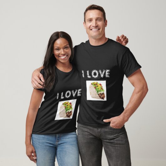 taco, ik hou van t-shirt (Unisex)