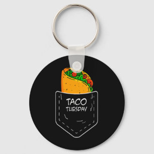 taco in mijn zak dinsdag grappig feest gestoord sleutelhanger