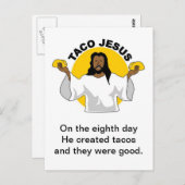 Taco Jesus Briefkaart (Voorkant / Achterkant)